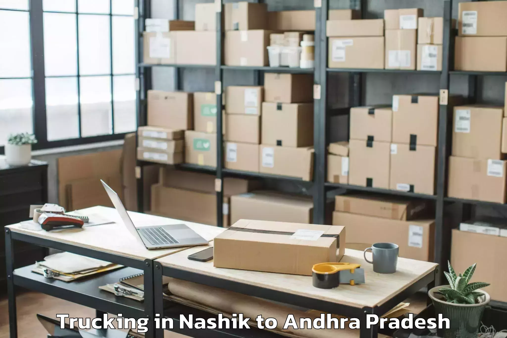 Book Nashik to Poduru Trucking